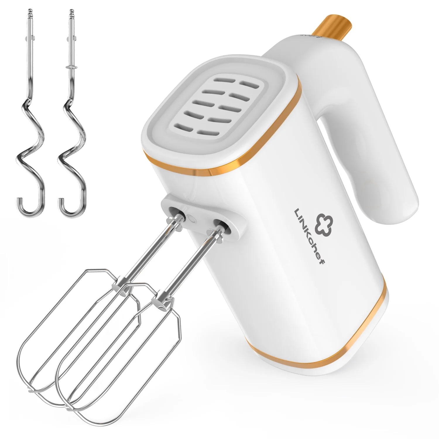 Kitchen Hand Devices LINKChef Electric Hand Mixer, 5 Speed & Turbo Electric Mixer, Mixers f