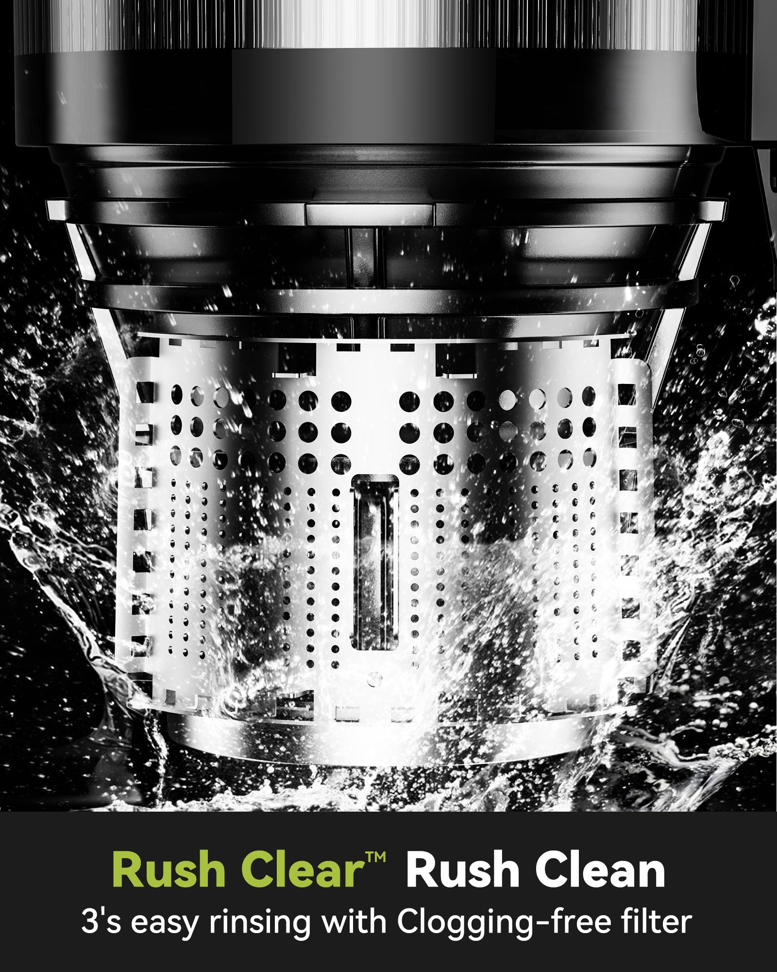 Rush Clear™ Cold Press Jucier, Large 4.35
