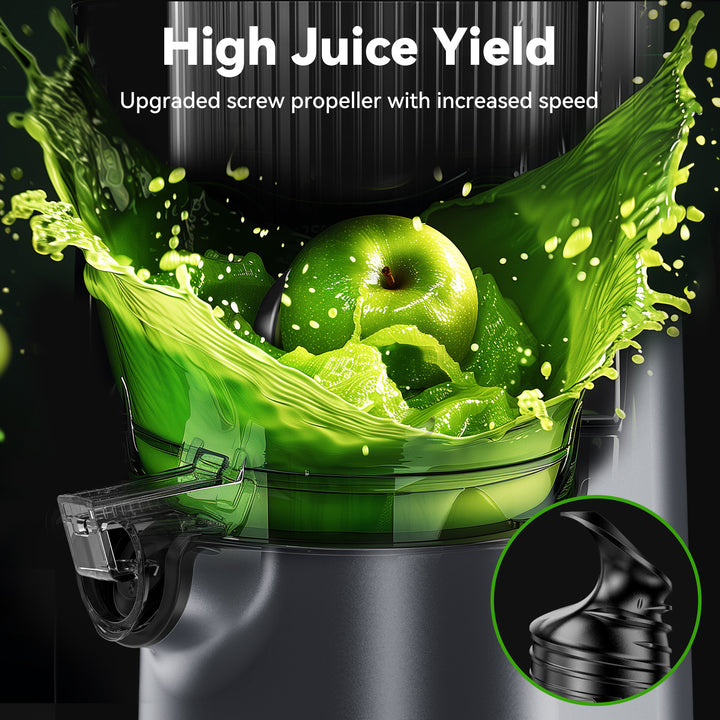 4.1"  Reversible Large Feed Chute Cold Press Juicer (Two Colors Availavble) LINKChef