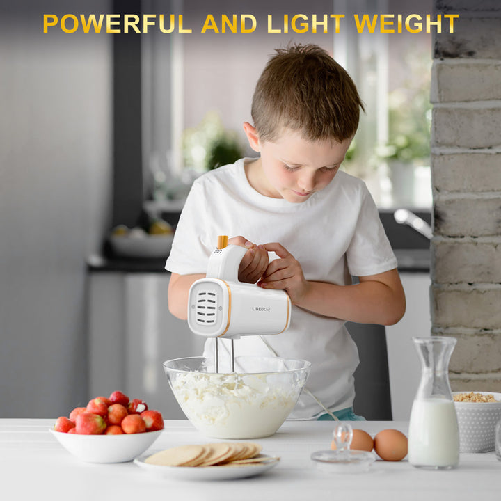 5-Speed Electric Hand Mixer, Turbo Mode, 450W, 2 Colors Available. LINKChef