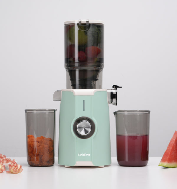 Rush Clear™ Cold Press Jucier, Large 4.35" Self-Feed Chute, 42 oz (3 Colors Available).