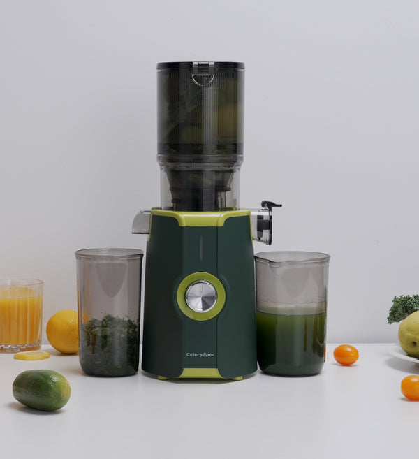 CelerySpec Slow Juicer, The Ultimate Fiber Juicer: No Clogs, Just Fresh Juice