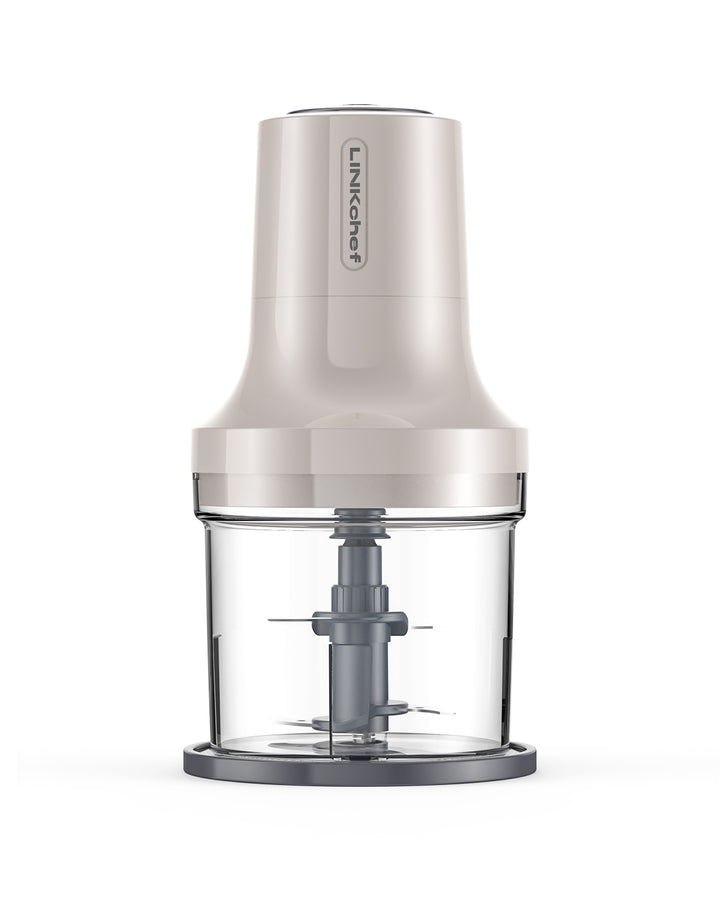 Mini Electric Food Processor, 2Cup/500ML,  4 Bi-Level Blades, 260W (2 Colors Available). LINKChef