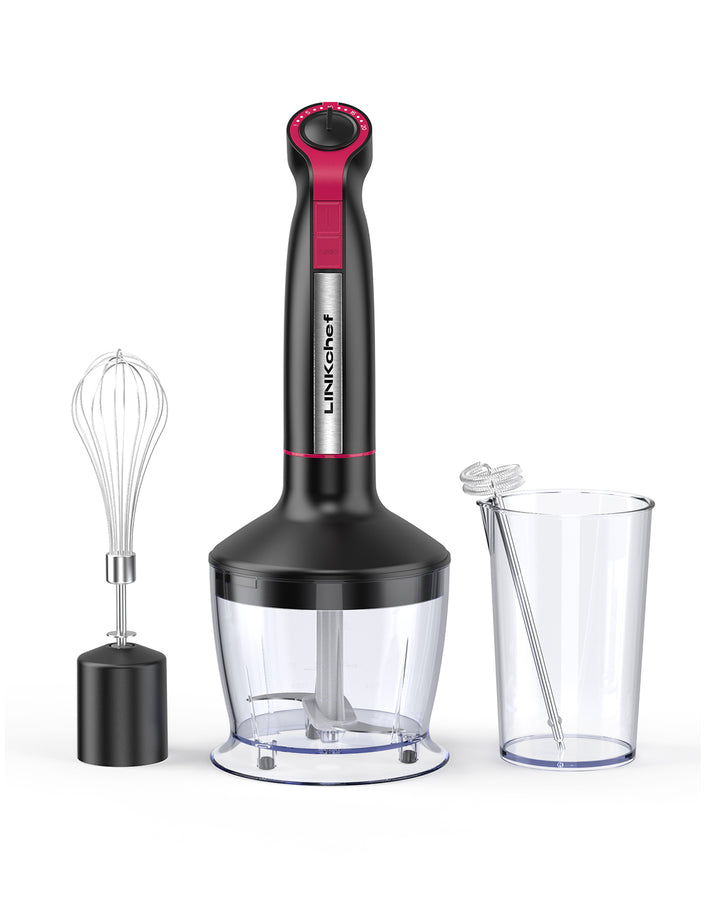 LINKChef Immersion Blender, 1000W 20-Speed 5-in-1 Immersion Hand Blend