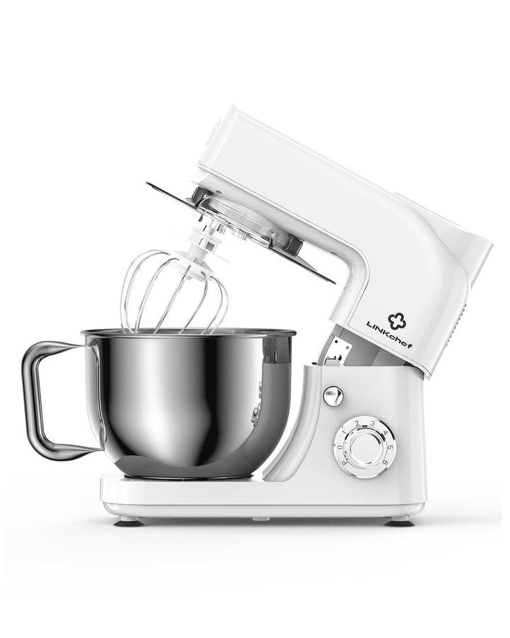 5.3Qt Stand Mixer, 6+Pulse Speeds with Whisk, Dough Hook & Beater, 800W (3 Colors Available). LINKChef