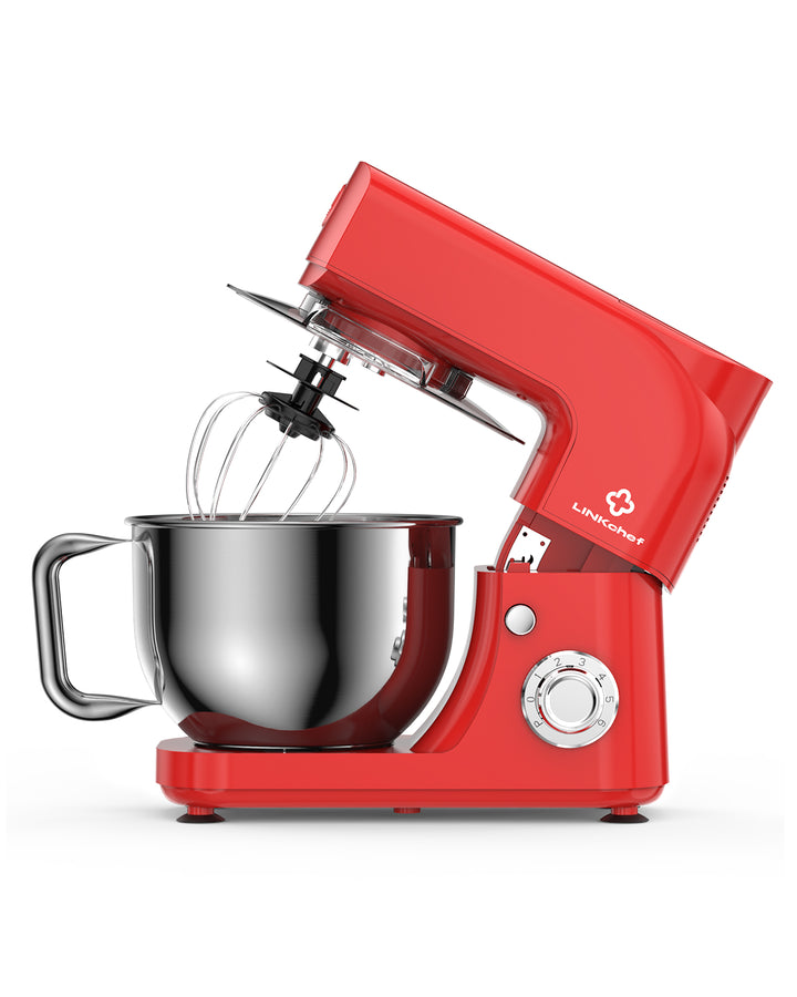 5.3Qt Stand Mixer, 6+Pulse Speeds with Whisk, Dough Hook & Beater, 800W (3 Colors Available). LINKChef